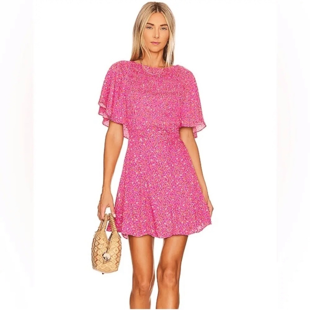 NWT‎ Free People Pink Florence Mini Dress Size M